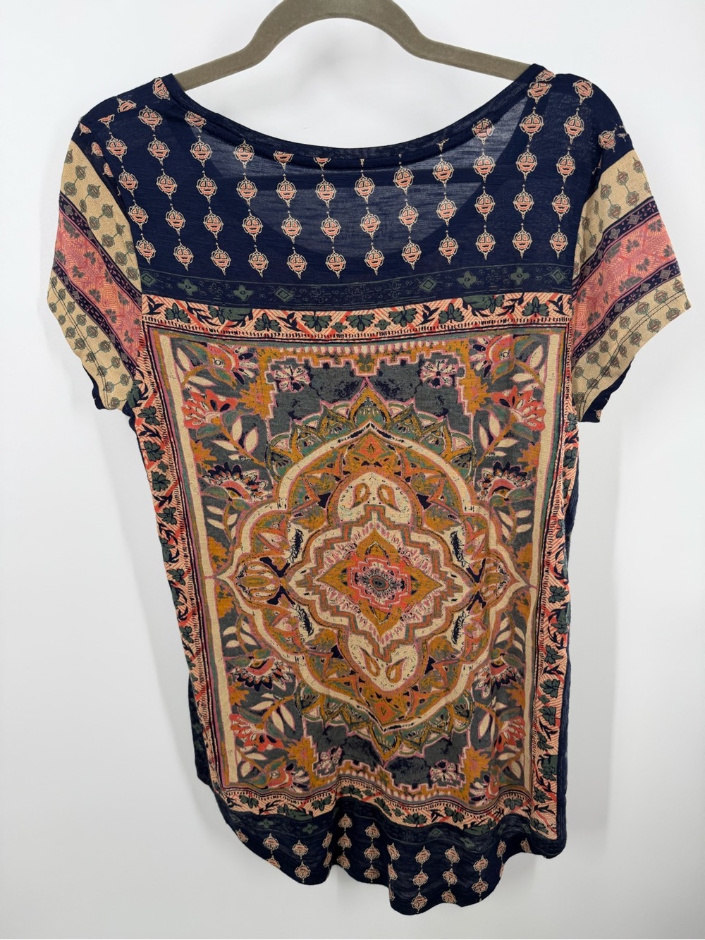 Lucky Brand Persian Carpet Viscose Tee Shirt - Picture 6 of 6